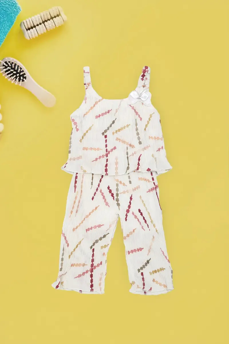 Baby Girl's Printed Jumpsuit 