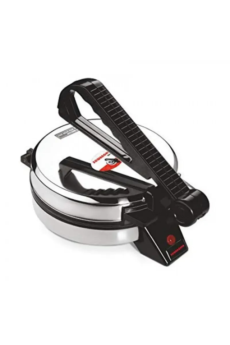 Sowbaghya 900 W Stainless Steel Electric Automatic Roti Maker | Chapati, Khakhra, Paratha Maker