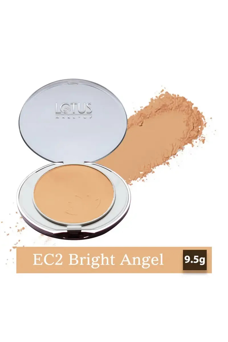 Lotus Make-Up Finish Pressed Powder - 9.5gm (Bright Angel) 