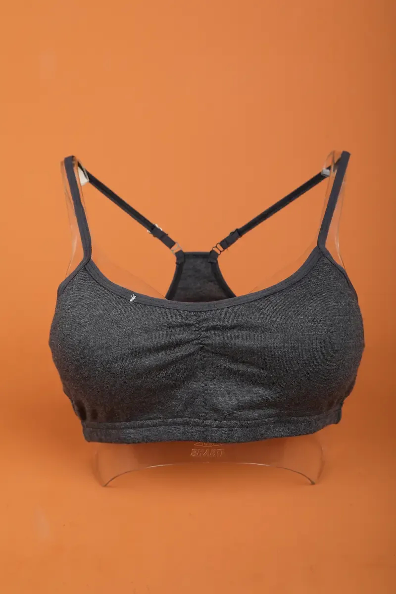 Cotton Blend Padded Sports Bra for Women 