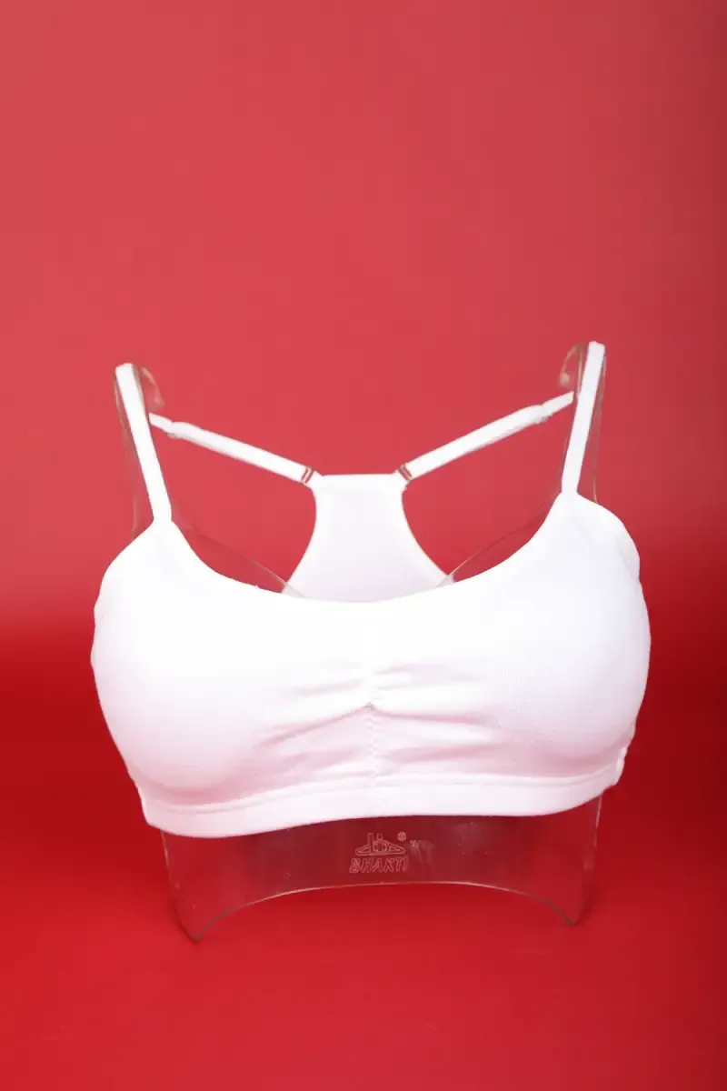 Cotton Blend Padded Sports Bra for Women 
