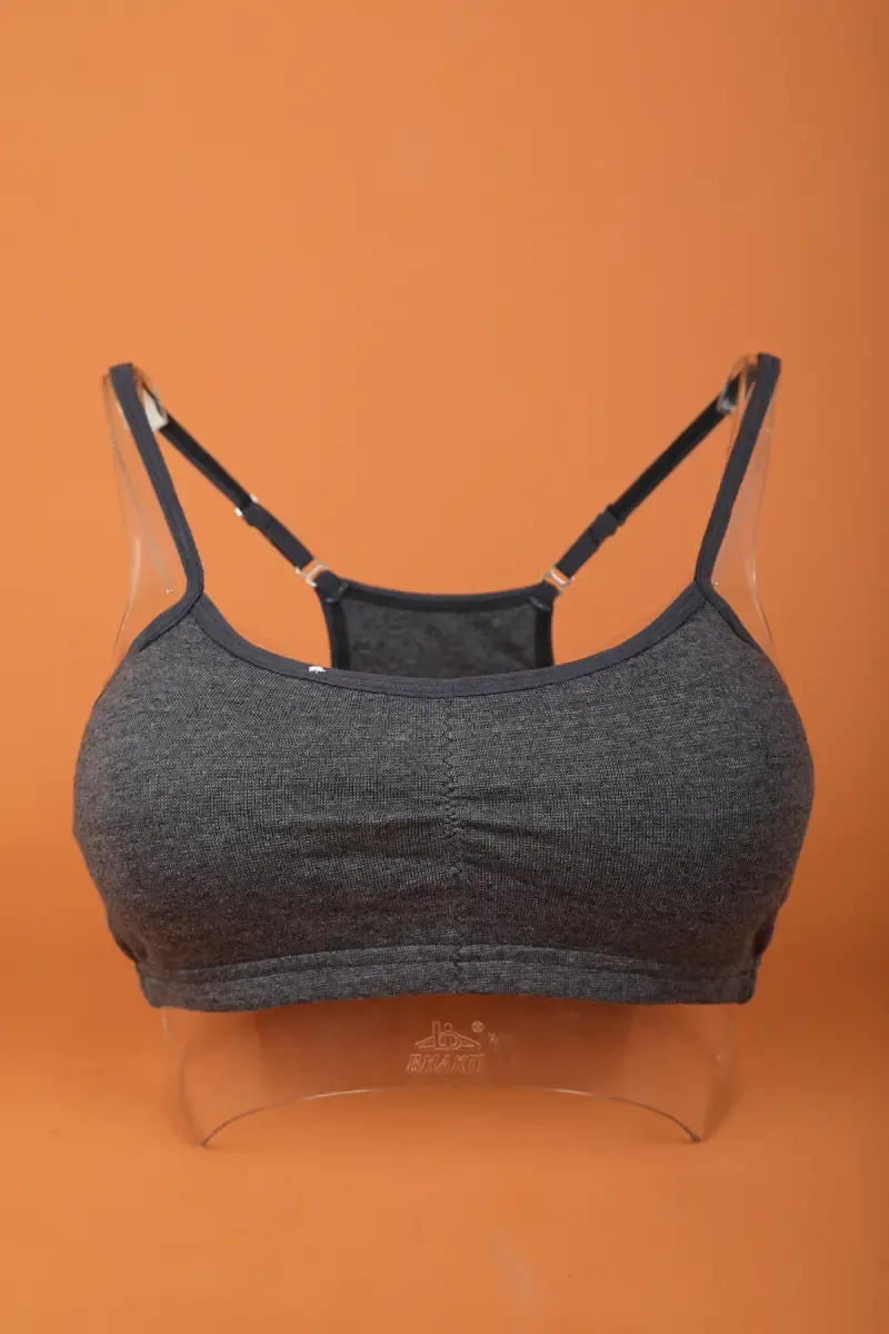Cotton Blend Padded Sports Bra for Women 