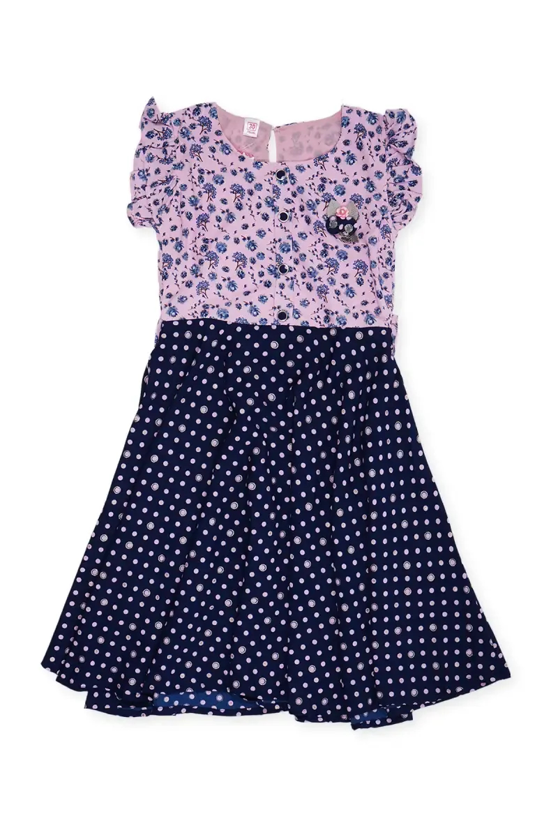 Girl's Georgette Printed Dress 