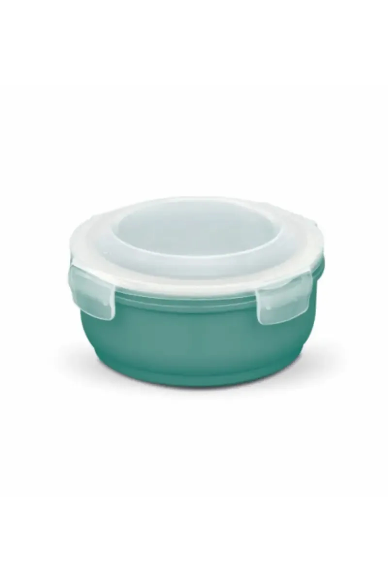 Asian Plastic & Stainless Steel Duralock Container - 650ml