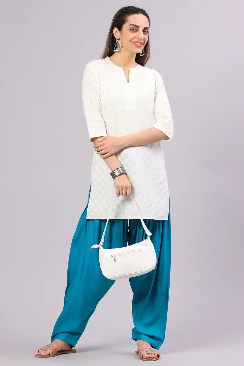 Rayon Solid Patiala Pant for Women
