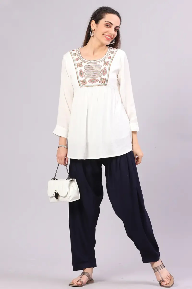 Rayon Solid Patiala Pant for Women