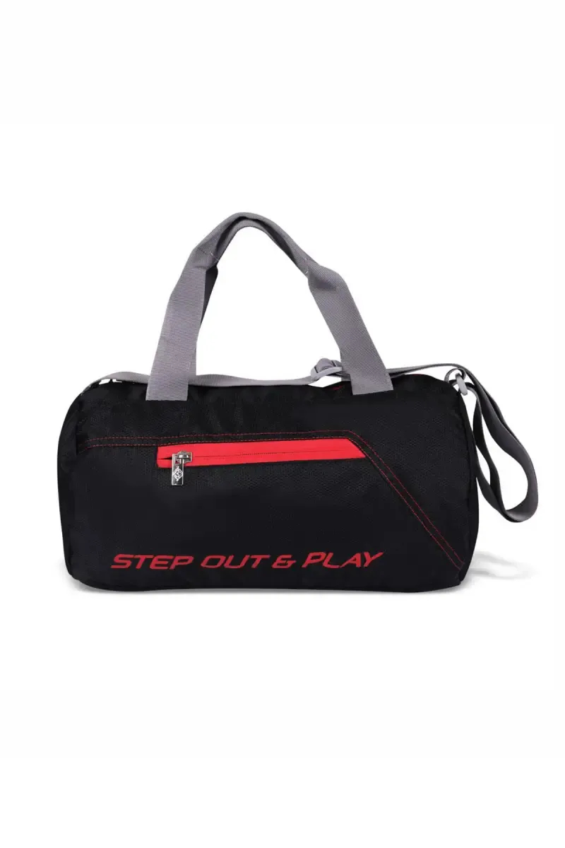 Nivia New Round Gym Bags Black - Medium