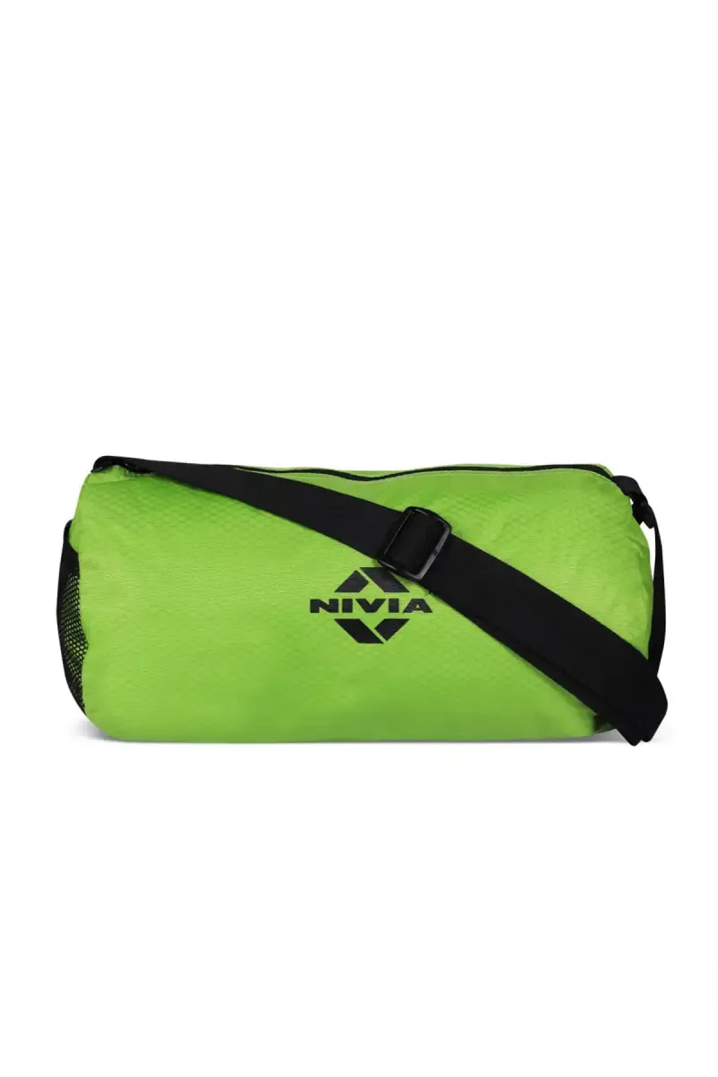 Nivia Duffle Gym Bags, Sports & Fitness Bag (Green/Black) - Medium
