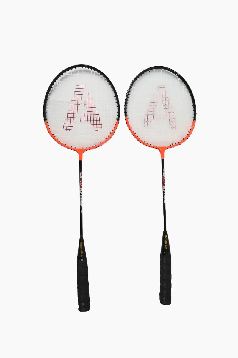 Grand Badminton Racquet with Cover - Pack Of 2 (Color May Vary)