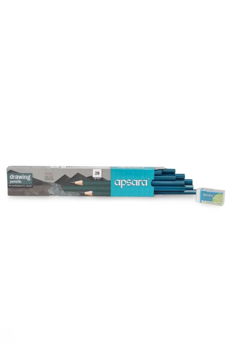 Apsara 2B Drawing Pencil - Pack of 10 