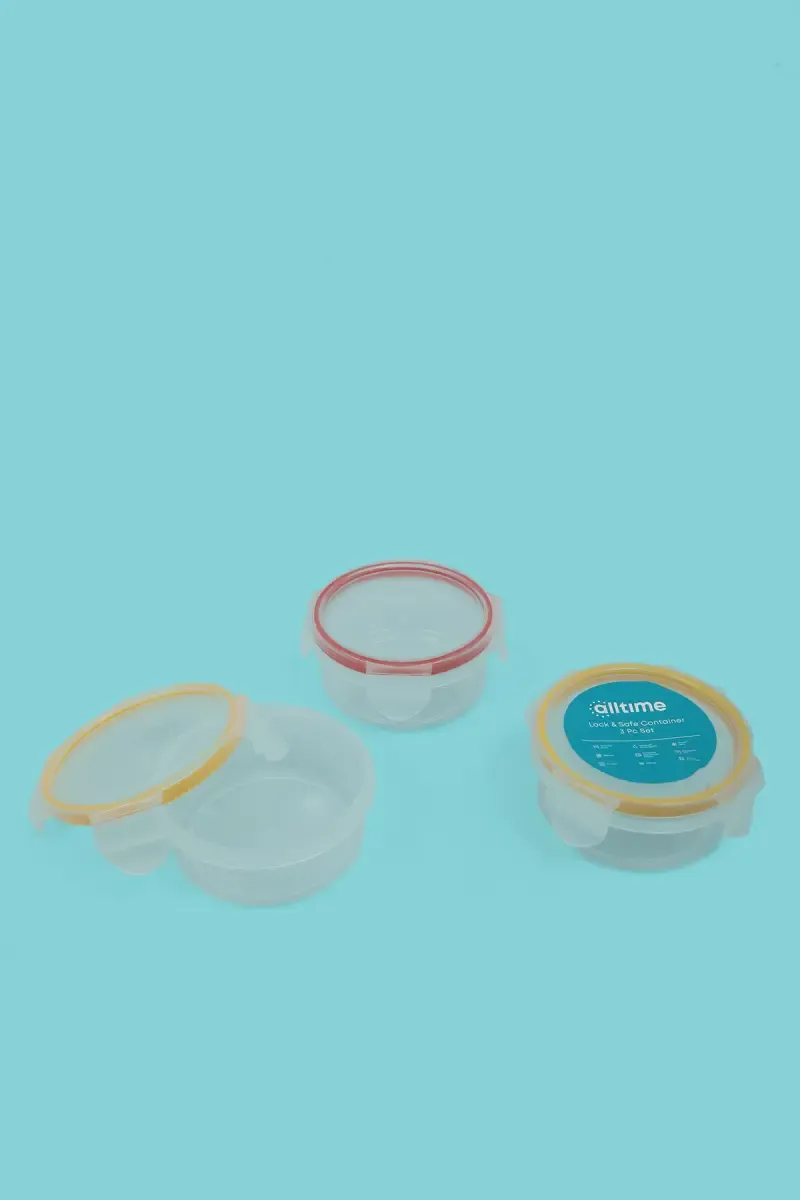 All Time Plastic Container, Set of 3 - 230ml (Each)