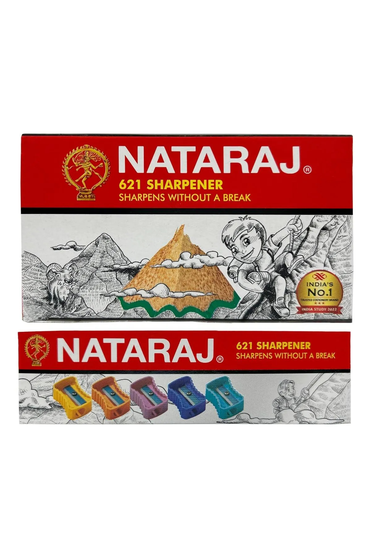 Nataraj 621 Sharpeners (Multicolor) - Pack Of 20