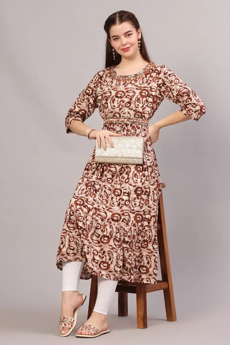 Cotton Printed Kurta for Women 