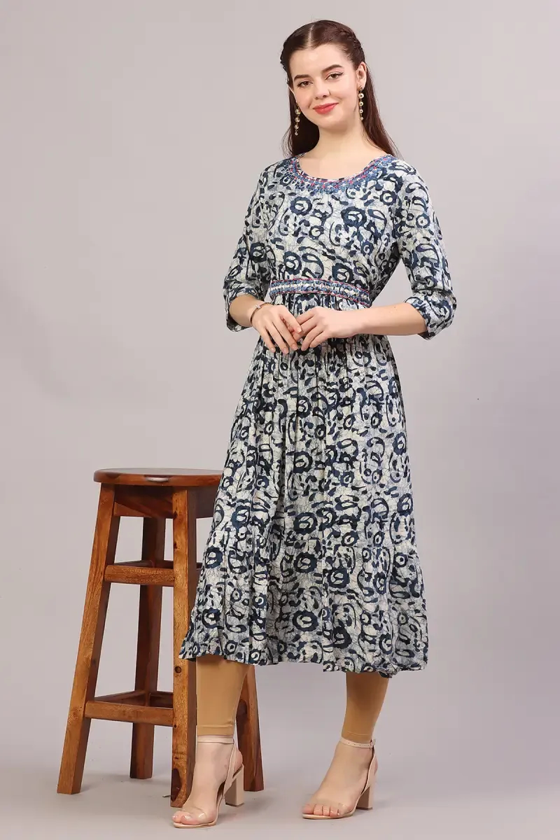 Cotton Printed Kurta for Women 
