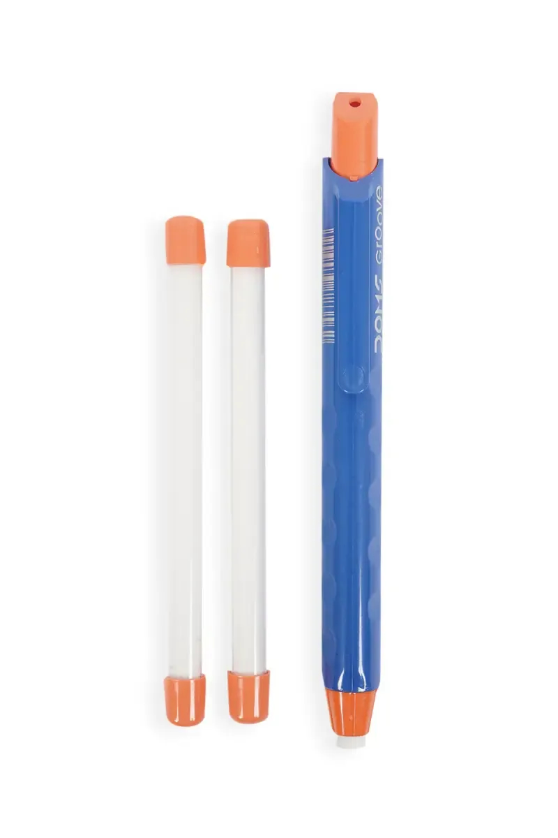 DOMS Groove Retractable Eraser with 2 Refills - Pack of 1