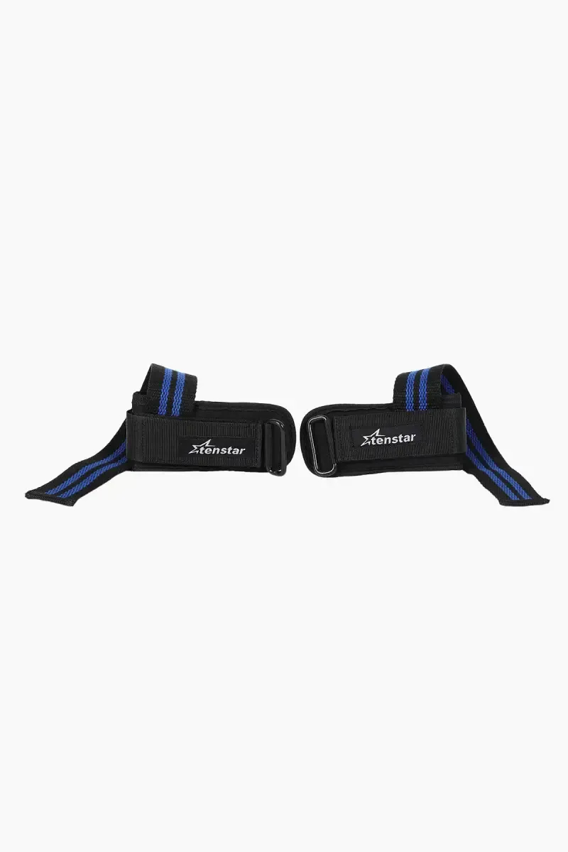 Ultimate Cotton Weight Lifting & Wrist Support Strap (Blue/Black)