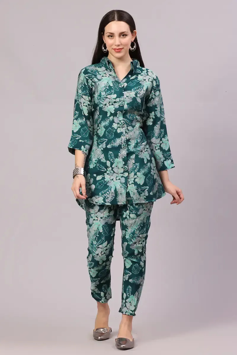 Polyester Printed Co-ord Set for Women