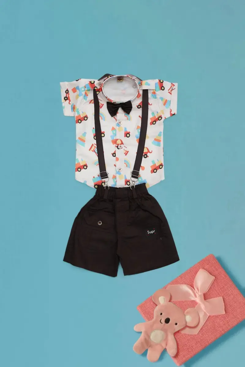 Baby Boy's Cotton Blend Clothing Set (4-Pcs Set)