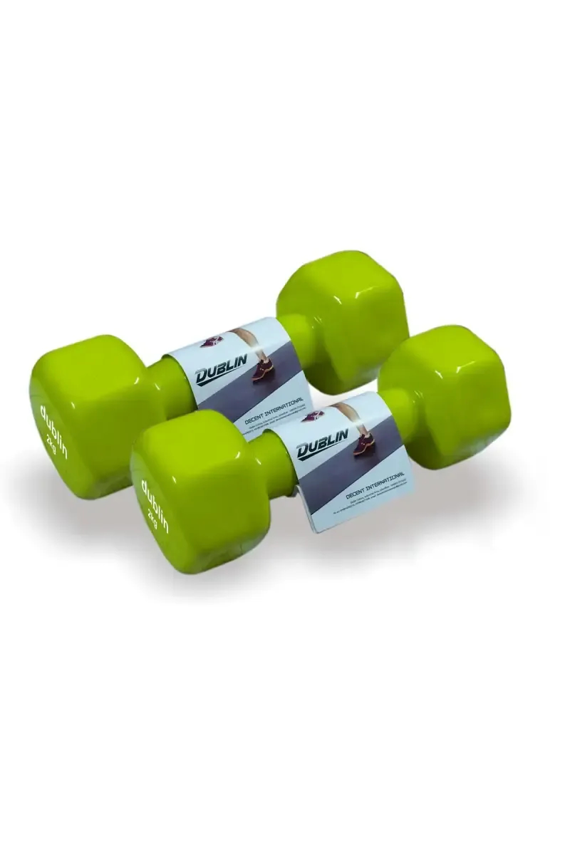 Dublin Neoprene Fixed Weight Dumbbell Pair of 2 (Green, 2 kg Each)