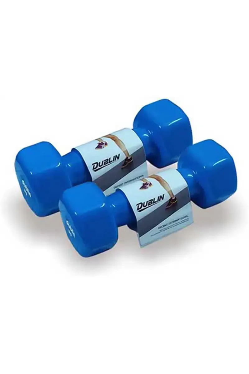 Dublin Neoprene Fixed Weight Dumbbell Pack of 2 (Blue, 3 kg Each)
