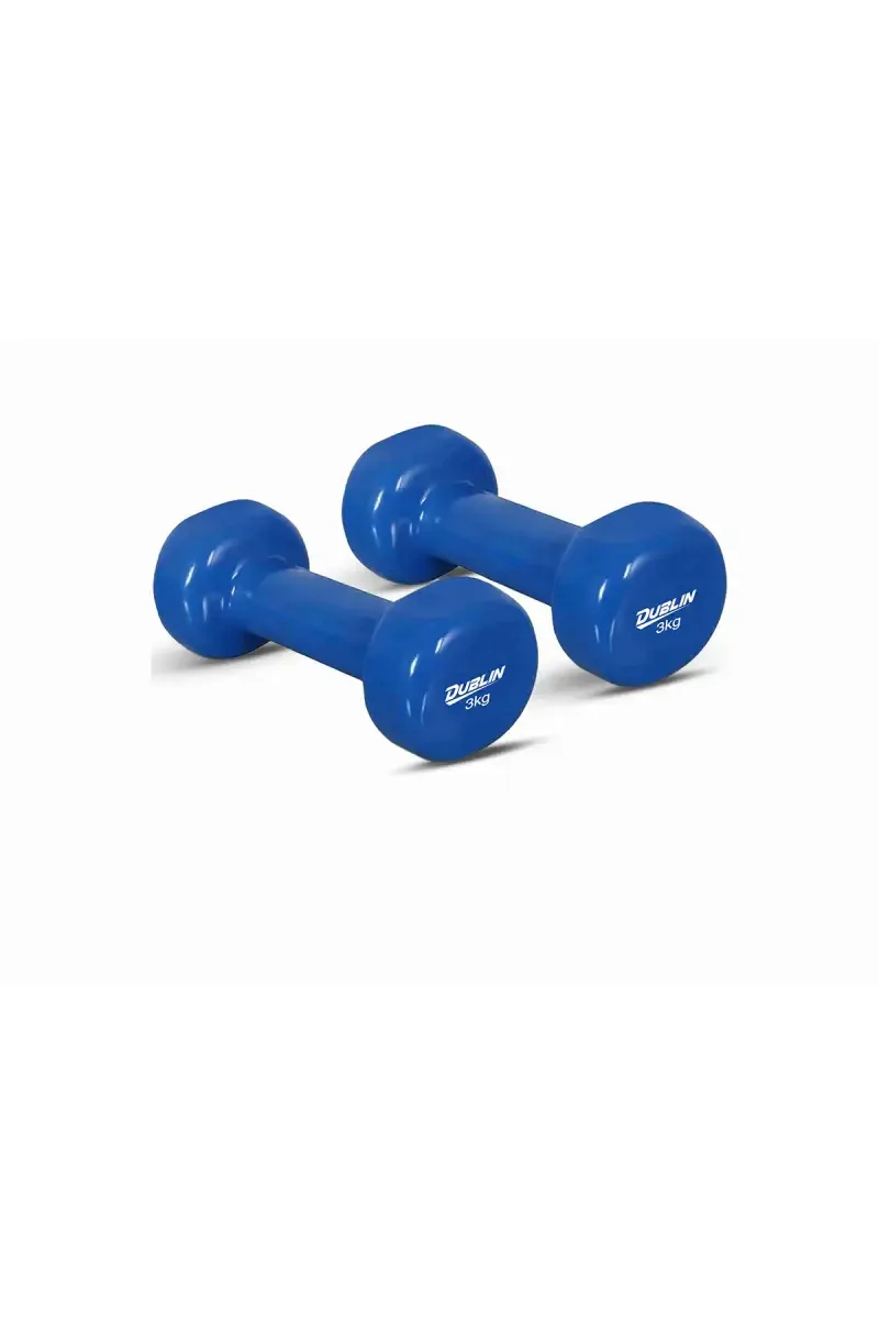 Dublin Neoprene Fixed Weight Dumbbell Pair of 2 - (Blue, Each 3kg)
