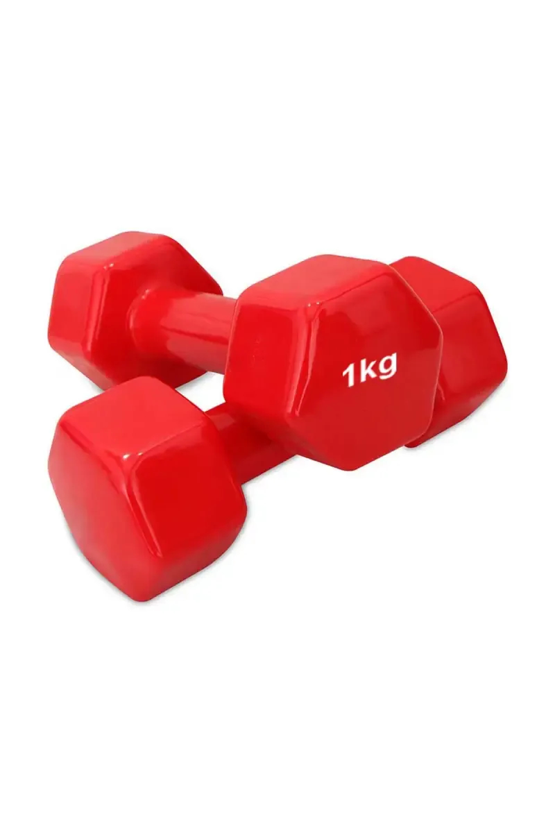 Dublin Neoprene Fixed Weight Dumbbell Pair of 2 - (Red, Each 1 kg)
