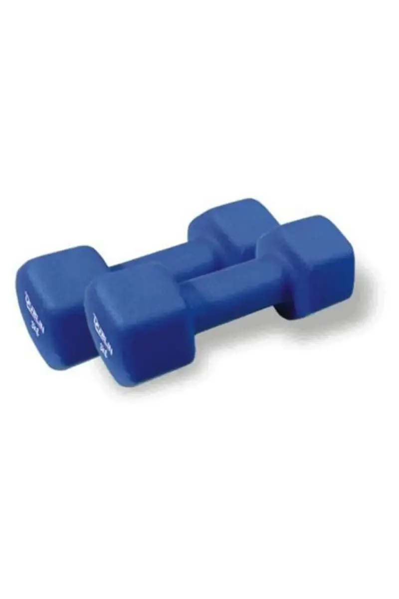 Dublin Neoprene Fixed Weight Dumbbell Pair of 2 - (Blue, Each 3kg) 