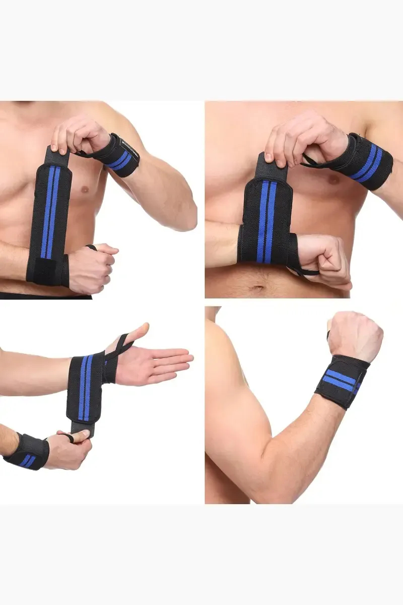 Dublin Weight Lifting Strap (Blue/Black, Pack of 1) 