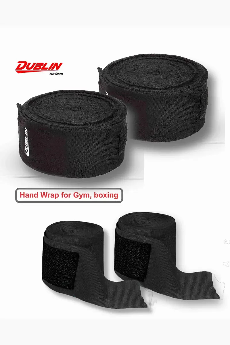 Dublin Exercise Hand Wrap For Gym & Boxing - Black