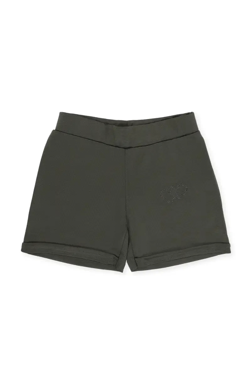 Girl's Cotton Lycra Solid Shorts