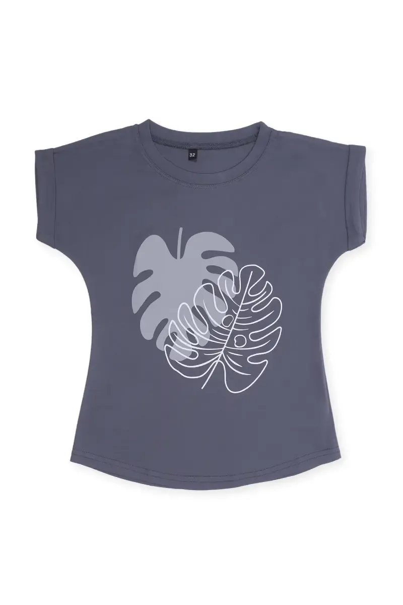Cotton Lycra Printed Casual T-Shirt for Girls