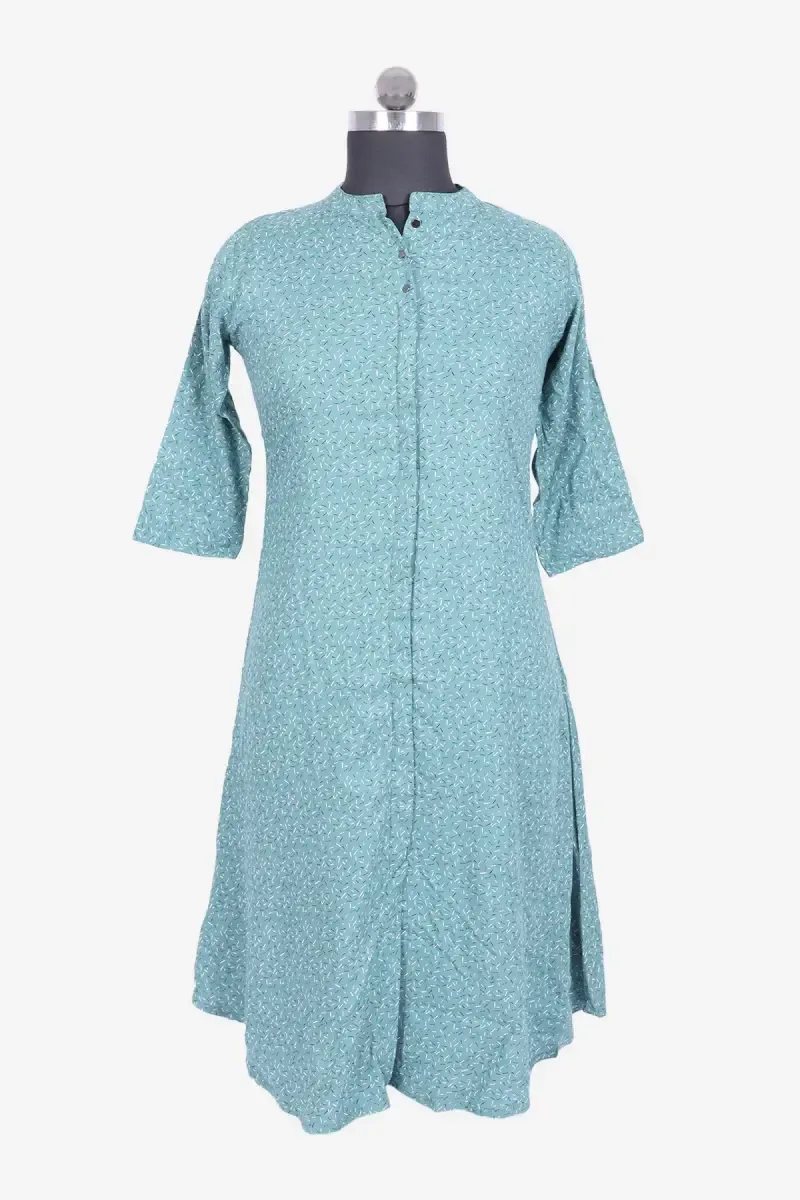 Rayon Printed Kurti for Women