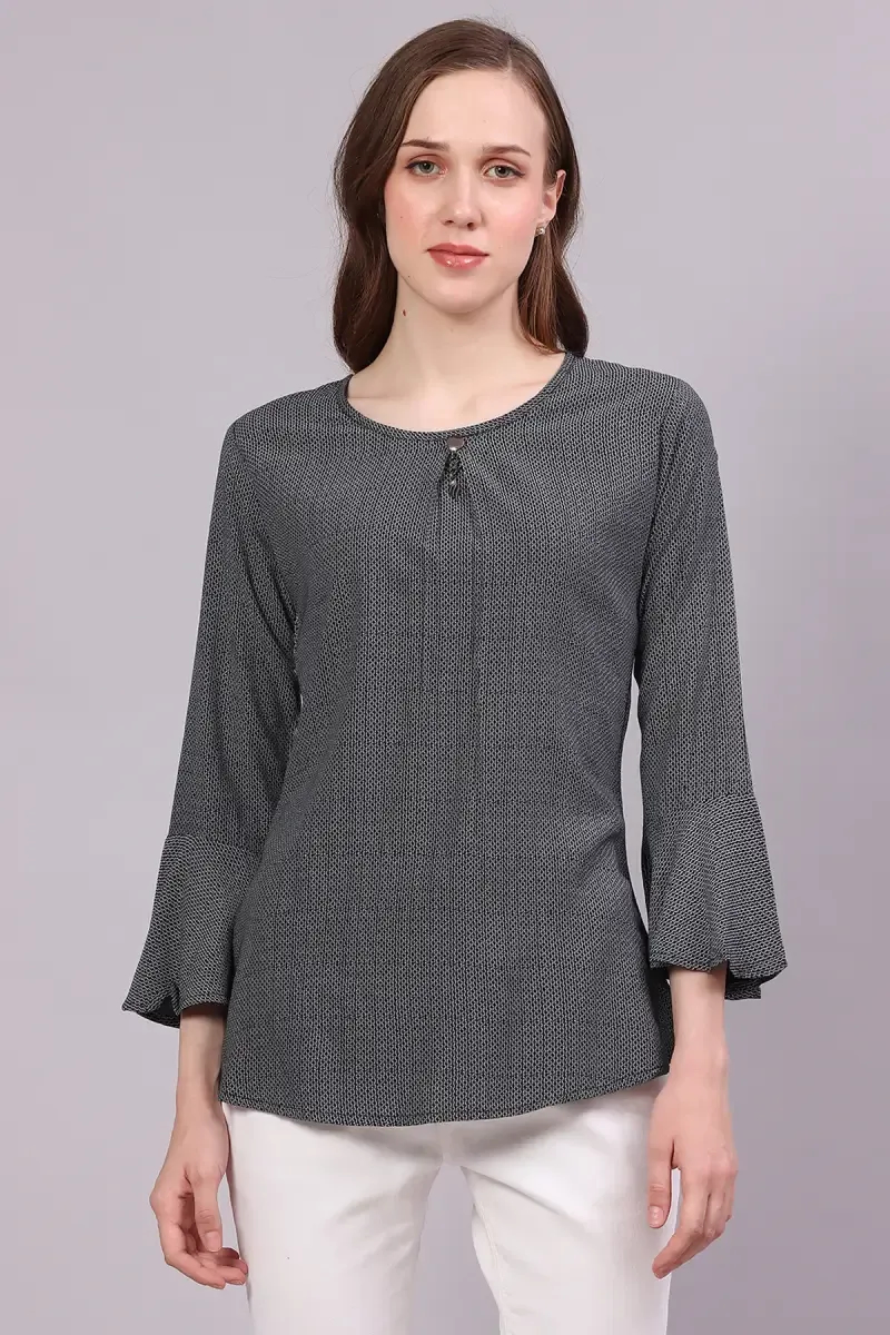 Rayon Printed Tunic Top for Women