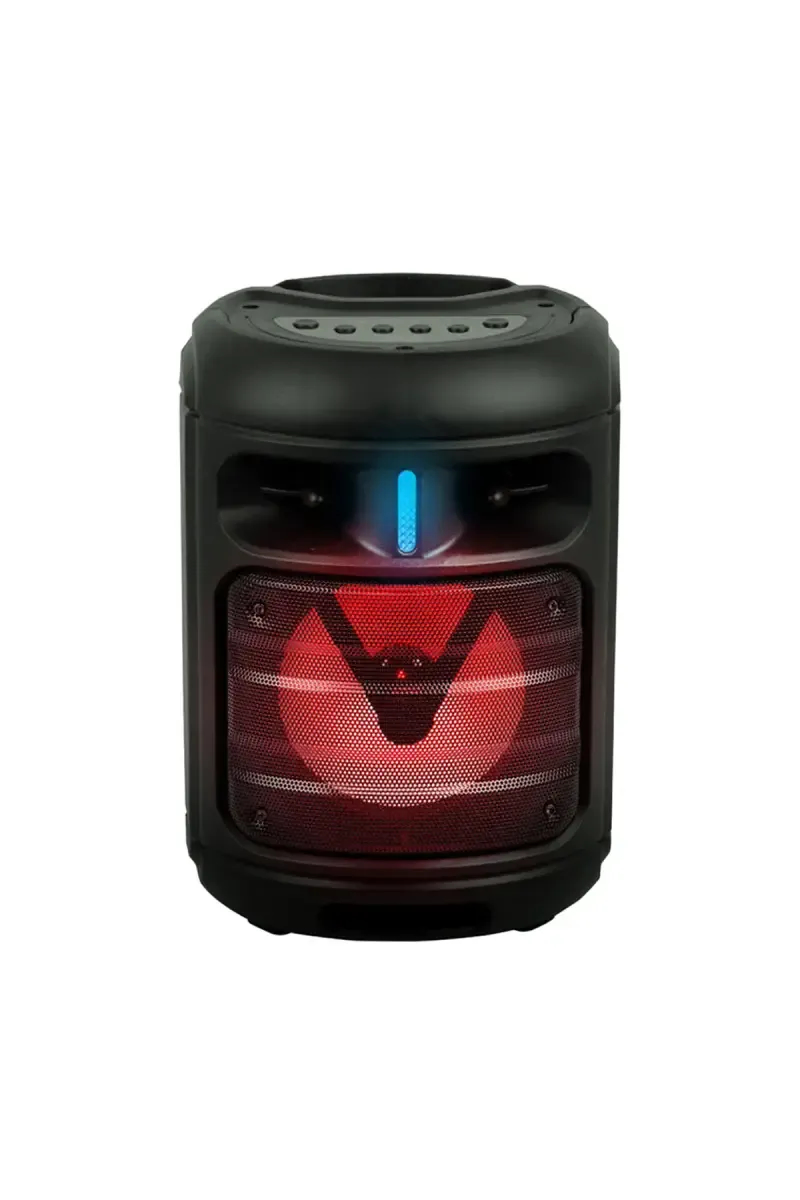 Zebronics Barrel 100 20 W Portable Bluetooth Speaker with Wired Mic, RGB Lights (Black)