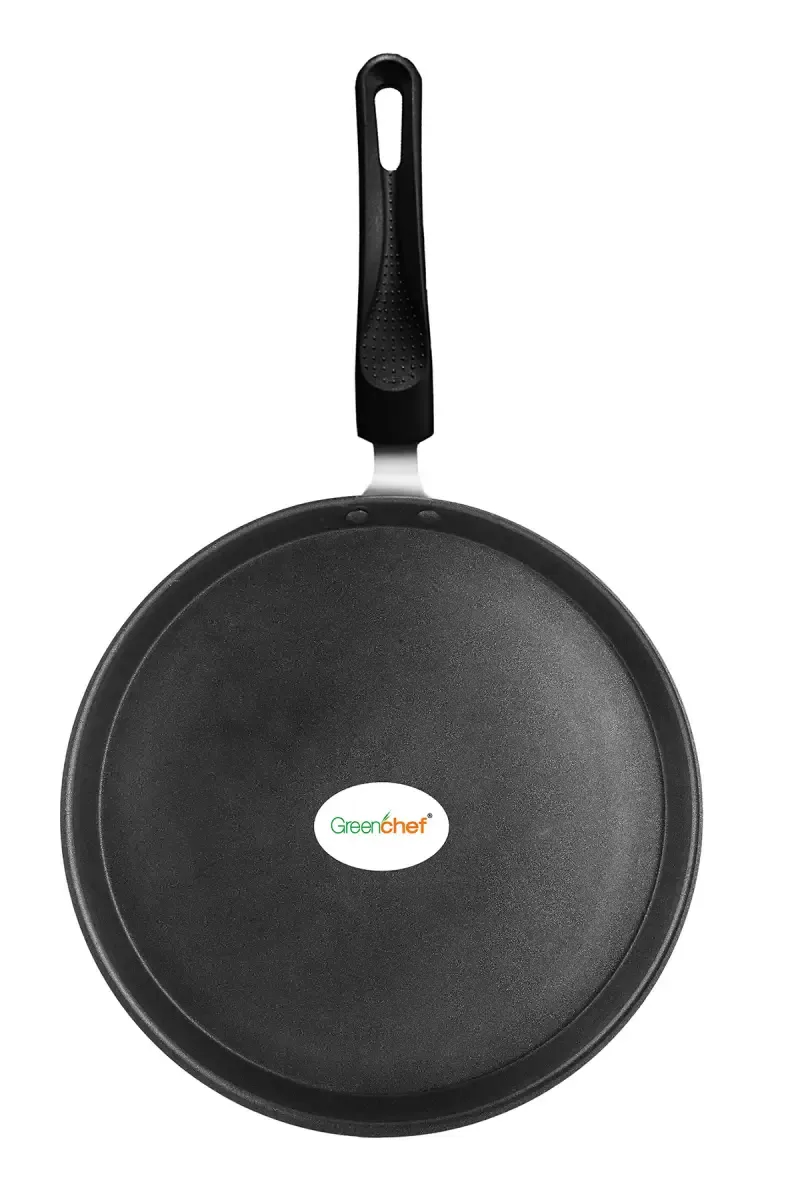 GreenChef Namo Aluminium Induction Bottom Flat Tawa - 28cm