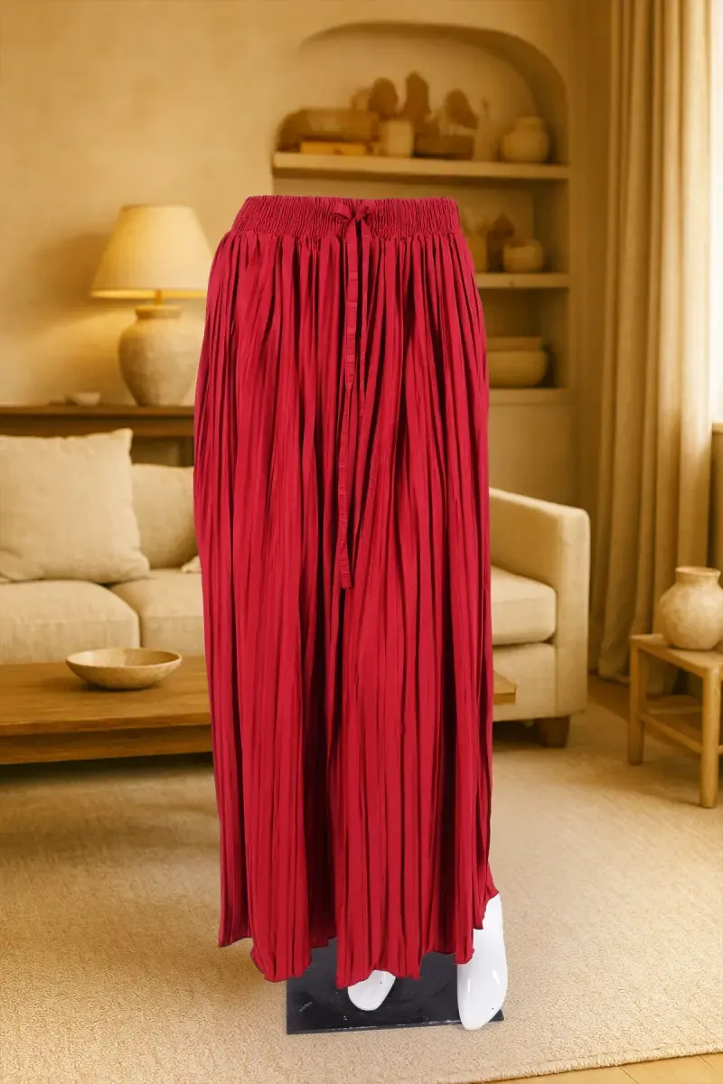 Polyester Solid Western Skirt for Women