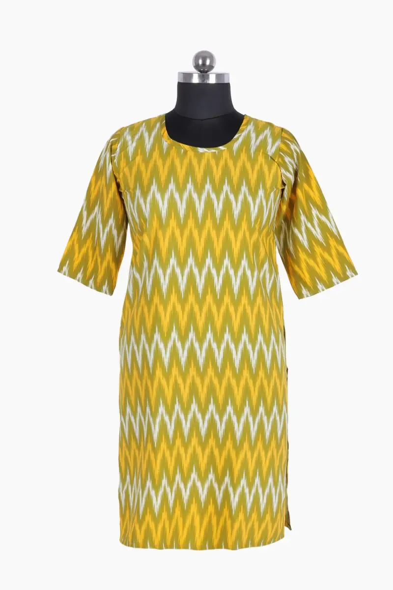 Georgette Chevron Printed Kurti for Women