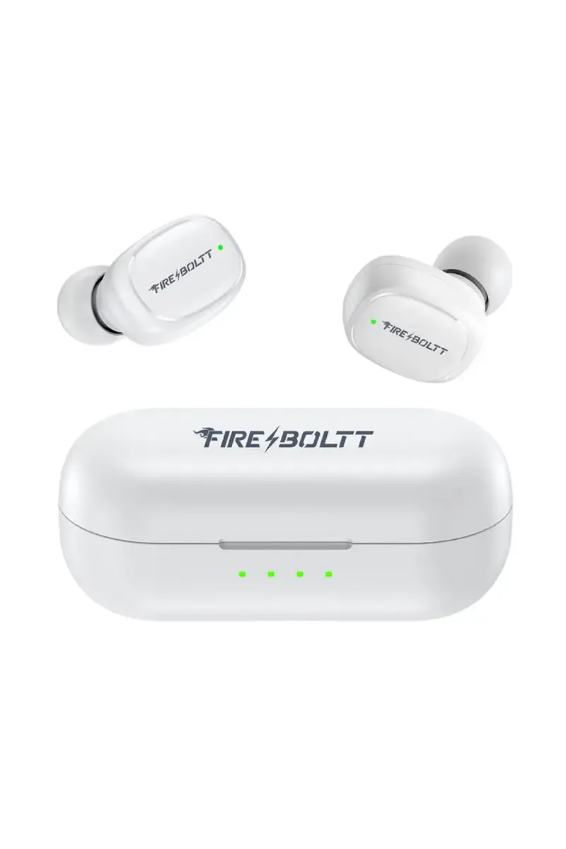 Fire-Boltt Fire Buds Kawaii In Ear TWS Earbuds with 36 Hrs Playtime, IPX5, Dual Mics, Game Mode (White)