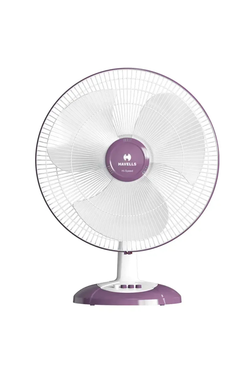 Havells Swing LX 400mm High Speed 3 Blade Table Fan (Purple)