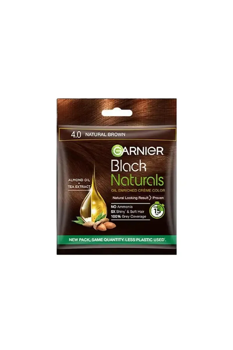 Garnier Black Naturals Oil Enriched Creme Hair Color - 40g