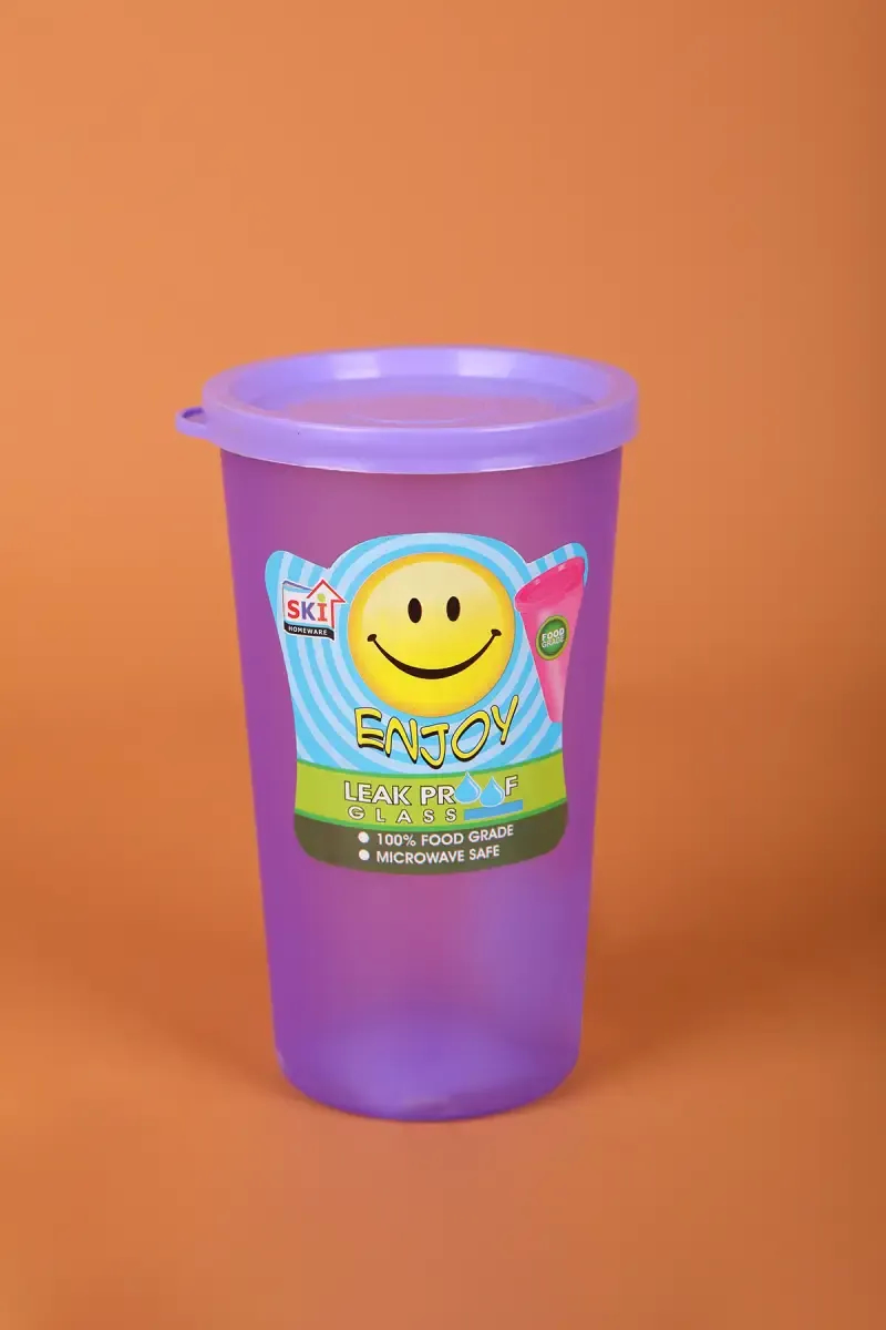 SKI Plastic Tumbler with Lid - 450 ML