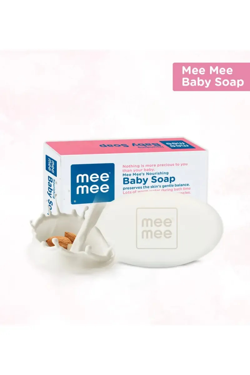 Mee Mee Nourishing Baby Soap With Almond & Milk Extracts (Pack of 1) - 75 gm