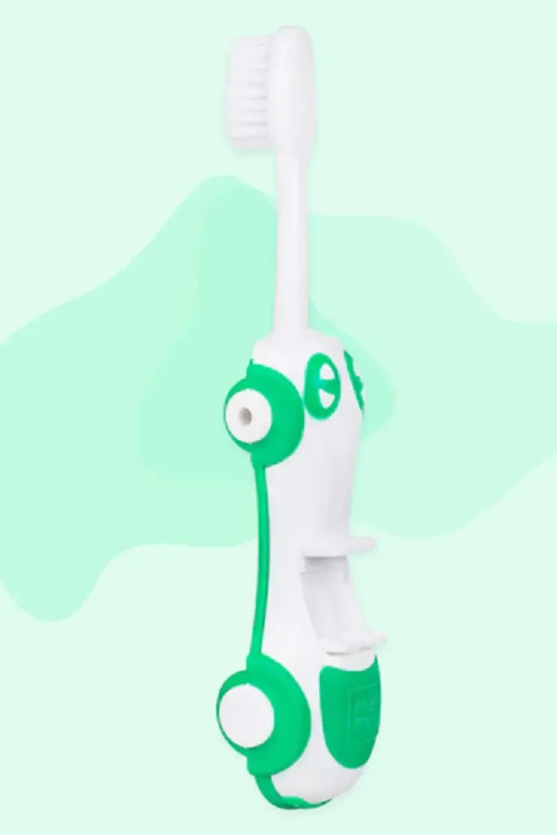 Mee Mee Car Shaped Toddler Toothbrush (Green ) - Pack of 1