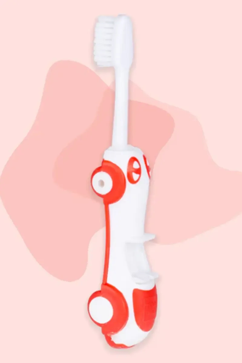 Mee Mee Car Shaped Toddler Toothbrush (Red) - Pack of 1