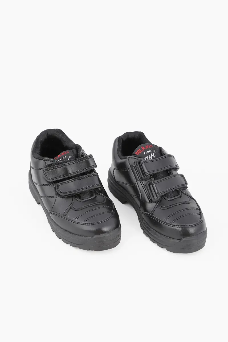 Synthetic Velcro Closure School Shoes for Boys