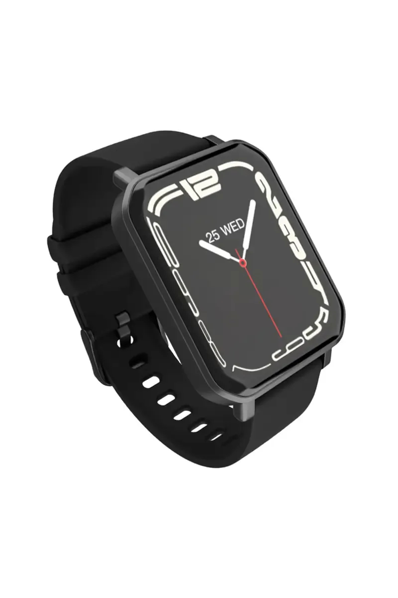 Zebronics Force 1.85" Smartwatch with Bluetooth Calling, 3 Menu UI, 100+ Sport Modes, Voice Assistant, Health Tracker (Black)