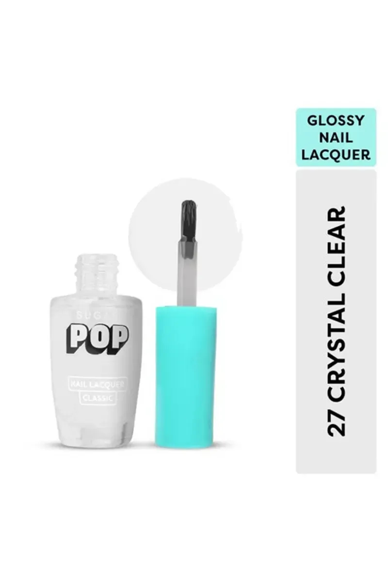 Sugar Pop Glossy Nail Lacquer - 10ml (27 Crystal Clear) 