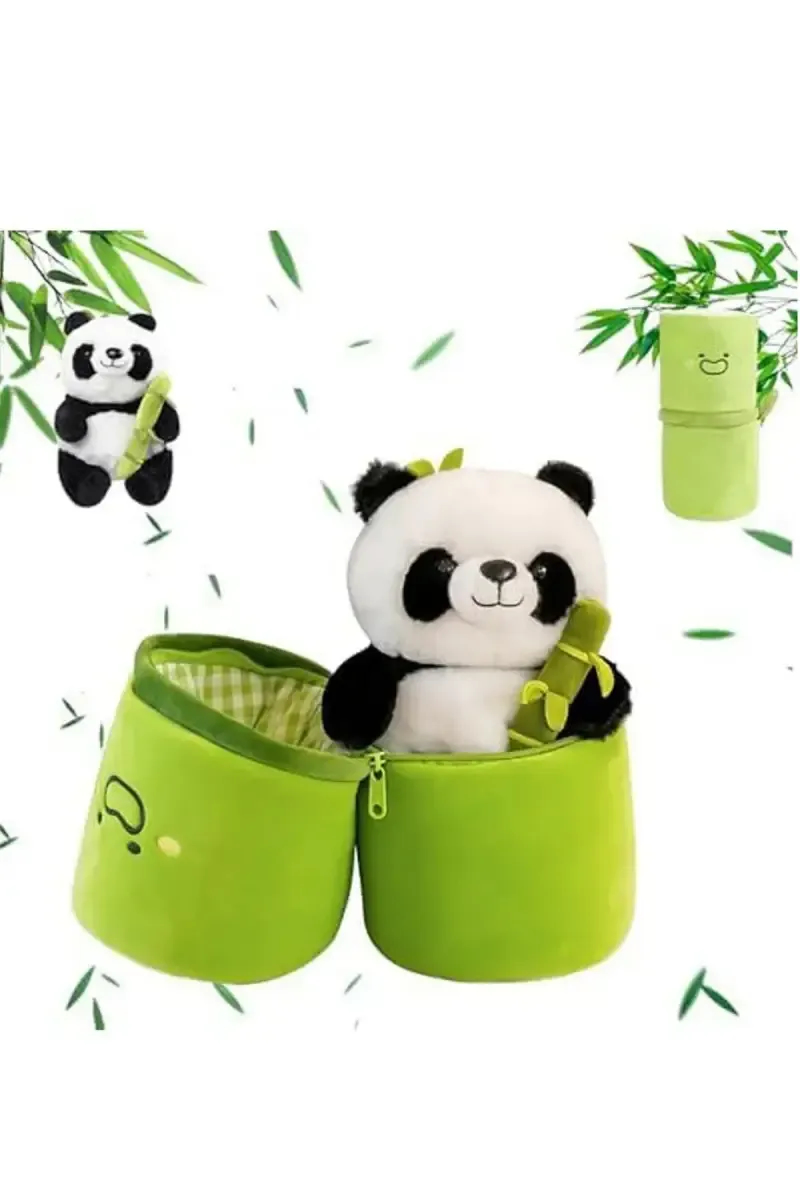Bamboo Panda Baby Soft Toy With Cover - 25cm 