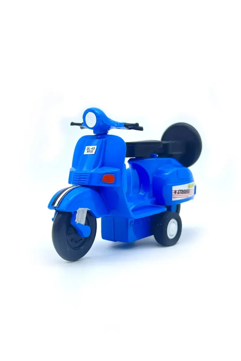 Baby Chetak Scooter Pull Back Toy (Blue)