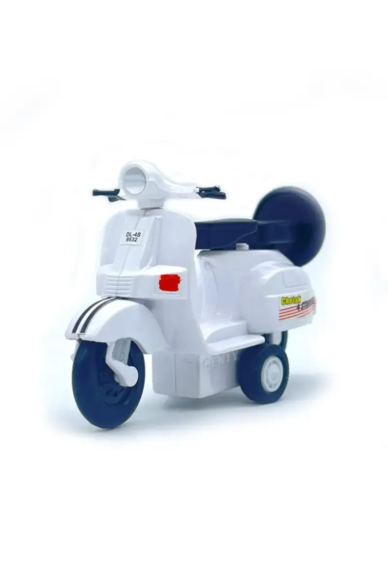 Baby Chetak Scooter Pull Back Toy (White)